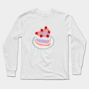 Gemini Baby Heart Cake Design Long Sleeve T-Shirt